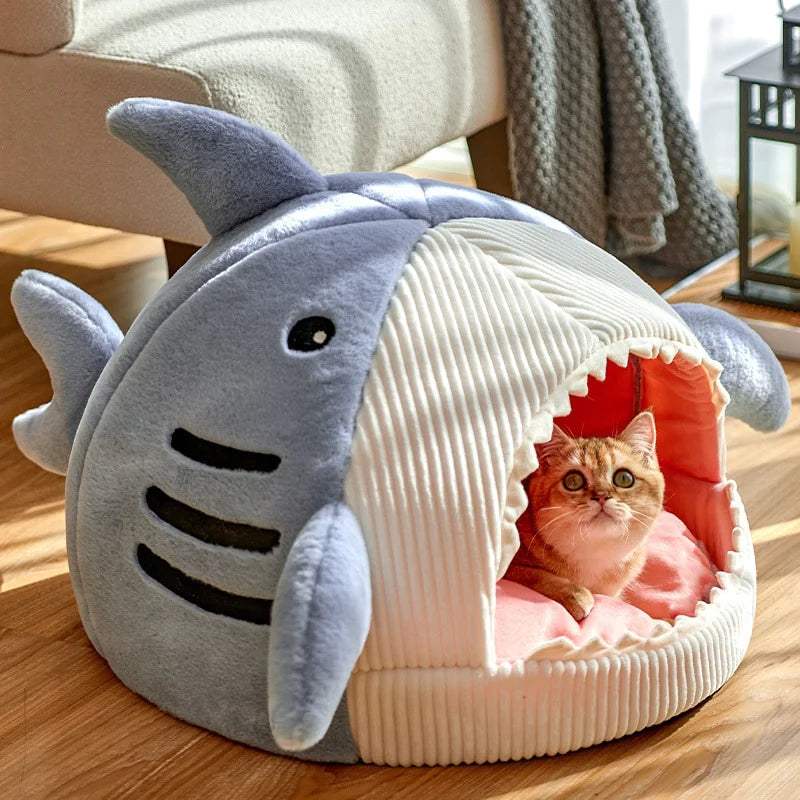 Purrfect Shark - Warm kattenbed